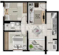 Apartamento com 2 Quartos para alugar, 62m² no Granja Marileusa , Uberlândia - Foto 40