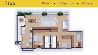Apartamento com 3 Quartos à venda, 96m² no Centro, São José dos Pinhais - Foto 7
