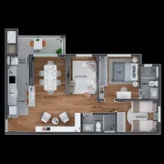 Apartamento com 3 Quartos à venda, 73m² no Bacacheri, Curitiba - Foto 3