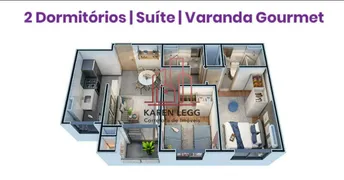 Apartamento com 2 Quartos para alugar, 48m² no Lindóia, Curitiba - Foto 33
