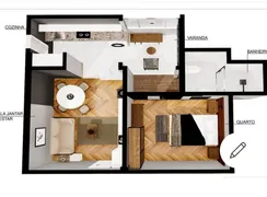 Apartamento com 1 Quarto à venda, 43m² no Centro, Petrópolis - Foto 10