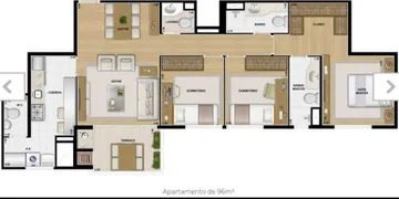 Apartamento com 3 Quartos à venda, 96m² no Sítio Tamboré Alphaville, Barueri - Foto 5