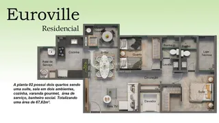 Apartamento com 2 Quartos à venda, 67m² no Brasil, Uberlândia - Foto 5