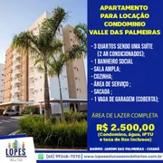Apartamento com 3 Quartos para alugar, 68m² no Jardim das Palmeiras, Cuiabá - Foto 1