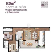 Apartamento com 3 Quartos à venda, 107m² no Barranco, Taubaté - Foto 2