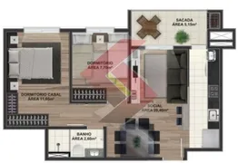 Apartamento com 2 Quartos à venda, 52m² no Centro, Canoas - Foto 4