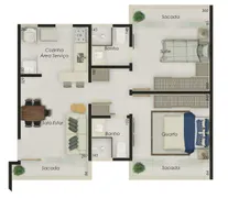 Apartamento com 2 Quartos à venda, 50m² no Umuarama, Uberlândia - Foto 8