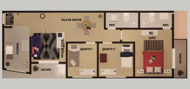 Apartamento com 2 Quartos à venda, 65m² no Centro, Pinhais - Foto 7