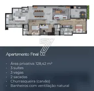 Apartamento com 3 Quartos à venda, 128m² no Água Verde, Curitiba - Foto 13