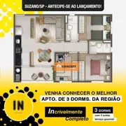 Apartamento com 3 Quartos à venda, 64m² no Jardim Modelo, Suzano - Foto 2