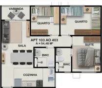 Apartamento com 2 Quartos à venda, 47m² no Dois Carneiros, Jaboatão dos Guararapes - Foto 11