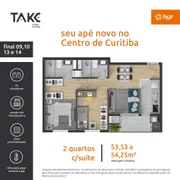 Apartamento com 2 Quartos à venda, 53m² no Rebouças, Curitiba - Foto 2