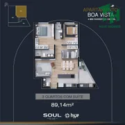 Apartamento com 3 Quartos à venda, 89m² no Boa Vista, Curitiba - Foto 6