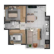 Apartamento com 2 Quartos à venda, 52m² no Maria Goretti, Bento Gonçalves - Foto 4