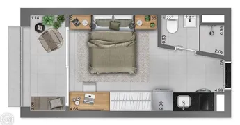 Apartamento com 1 Quarto à venda, 22m² no Jardim Paulista, São Paulo - Foto 17