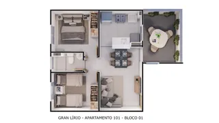 Apartamento com 2 Quartos à venda, 42m² no Chacaras São José, Goiânia - Foto 13
