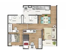 Apartamento com 2 Quartos à venda, 58m² no Condominio Residencial Viva Vista, Sumaré - Foto 11