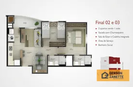 Apartamento com 2 Quartos à venda, 63m² no Sao Cristovao, Criciúma - Foto 3