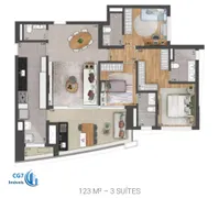 Apartamento com 3 Quartos à venda, 123m² no Alphaville Conde II, Barueri - Foto 2