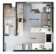 Apartamento com 1 Quarto à venda, 20m² no Prado Velho, Curitiba - Foto 23