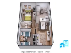 Apartamento com 2 Quartos à venda, 39m² no Residencial Cidade Jardim, São José do Rio Preto - Foto 3