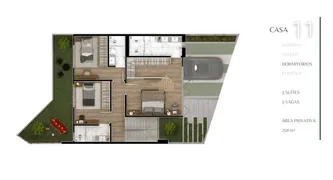 Casa de Condomínio com 3 Quartos à venda, 135m² no Uberaba, Curitiba - Foto 9
