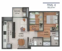 Apartamento com 2 Quartos à venda, 55m² no Mossunguê, Curitiba - Foto 17