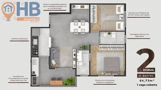 Apartamento com 2 Quartos à venda, 64m² no Parque Industrial, São José dos Campos - Foto 5