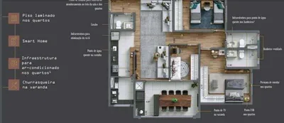 Apartamento com 2 Quartos à venda, 93m² no Jardim Caravelas, São Paulo - Foto 3