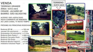 Terreno / Lote / Condomínio à venda, 15612m² no Chacaras Rurais Guararema, Jacareí - Foto 2