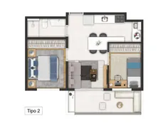 Apartamento com 2 Quartos à venda, 42m² no Socorro, São Paulo - Foto 10