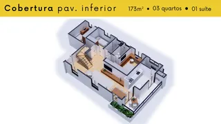 Apartamento com 3 Quartos à venda, 96m² no Centro, São José dos Pinhais - Foto 14