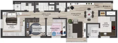 Apartamento com 3 Quartos à venda, 100m² no Panazzolo, Caxias do Sul - Foto 13