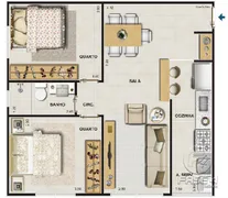 Apartamento com 2 Quartos à venda, 58m² no Liberdade, Resende - Foto 2