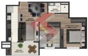 Apartamento com 2 Quartos à venda, 52m² no Centro, Canoas - Foto 2