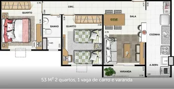 Apartamento com 2 Quartos à venda, 53m² no Jardim da Viga, Nova Iguaçu - Foto 2