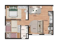 Apartamento com 2 Quartos à venda, 45m² no Cooperativa, São Bernardo do Campo - Foto 5