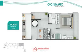 Apartamento com 2 Quartos à venda, 59m² no Maracanã, Praia Grande - Foto 17