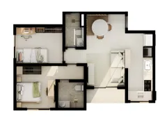 Apartamento com 2 Quartos à venda, 54m² no Conforto, Volta Redonda - Foto 7