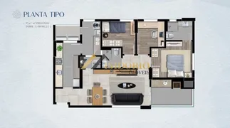 Apartamento com 3 Quartos à venda, 97m² no Centro, Curitiba - Foto 14