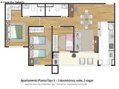Apartamento com 2 Quartos à venda, 69m² no Jardim do Lago, Bragança Paulista - Foto 2
