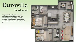 Apartamento com 2 Quartos à venda, 67m² no Brasil, Uberlândia - Foto 2