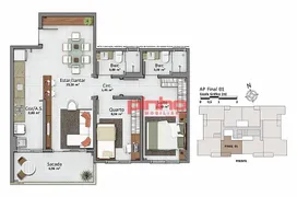 Apartamento com 3 Quartos à venda, 98m² no Cidade Universitaria Pedra Branca, Palhoça - Foto 15