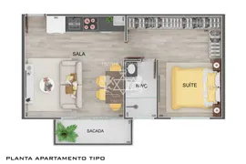 Apartamento com 1 Quarto à venda, 36m² no Loteamento Jardim Aruan, Caraguatatuba - Foto 6