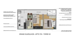 Apartamento com 2 Quartos à venda, 36m² no Vila Nova Bonsucesso, Guarulhos - Foto 6
