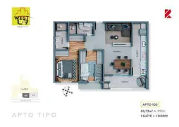 Apartamento com 2 Quartos à venda, 68m² no São Francisco, Curitiba - Foto 35