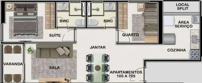 Apartamento com 3 Quartos à venda, 50m² no Casa Amarela, Recife - Foto 9
