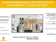 Apartamento com 2 Quartos à venda, 37m² no Vila Nova Bonsucesso, Guarulhos - Foto 16