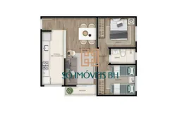 Apartamento com 2 Quartos à venda, 53m² no Monte Verde, Betim - Foto 12