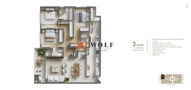 Apartamento com 3 Quartos à venda, 137m² no Campinas, São José - Foto 42